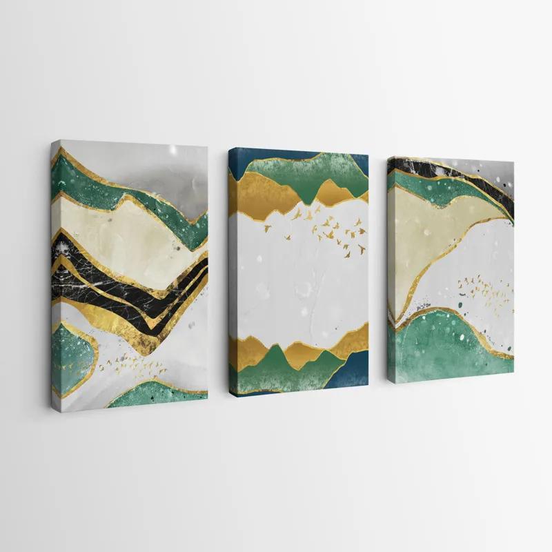 Mehrteiliges Leinwandbild Abstract Continent mockup 0