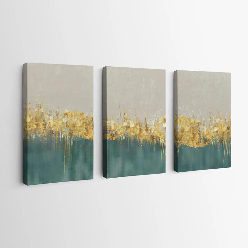 Mehrteiliges Leinwandbild Blue Contrast mockup 0