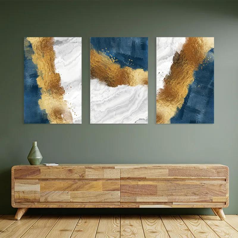 Mehrteiliges Leinwandbild Abstractluend White mockup 2