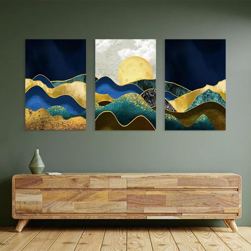 Mehrteiliges Leinwandbild Marble Mountains mockup 2