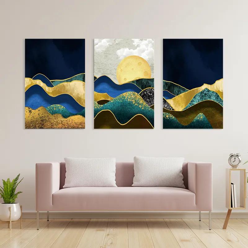 Mehrteiliges Leinwandbild Marble Mountains mockup 3