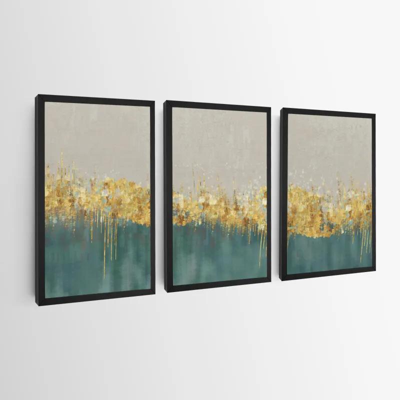 Mehrteiliges Leinwandbild Blue Contrast mockup 0