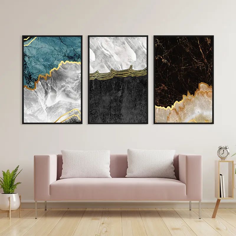 Abstract Silver Waves mockup 3