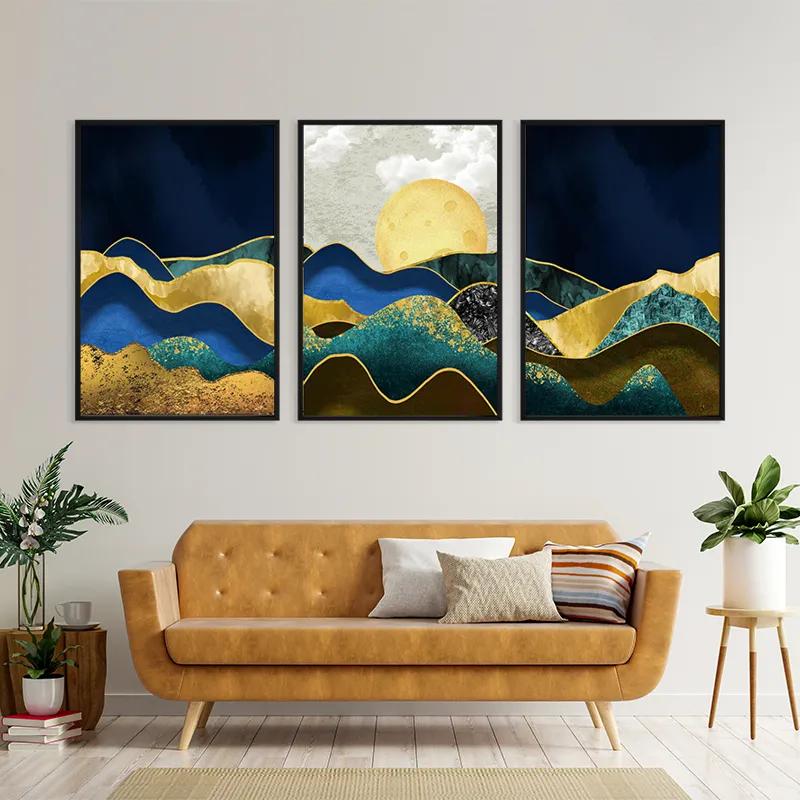 Mehrteiliges Leinwandbild Marble Mountains mockup 4