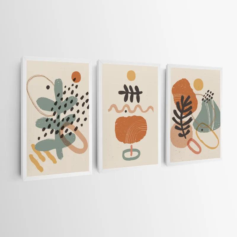 Mehrteiliges Leinwandbild Cream Orangert mockup 0