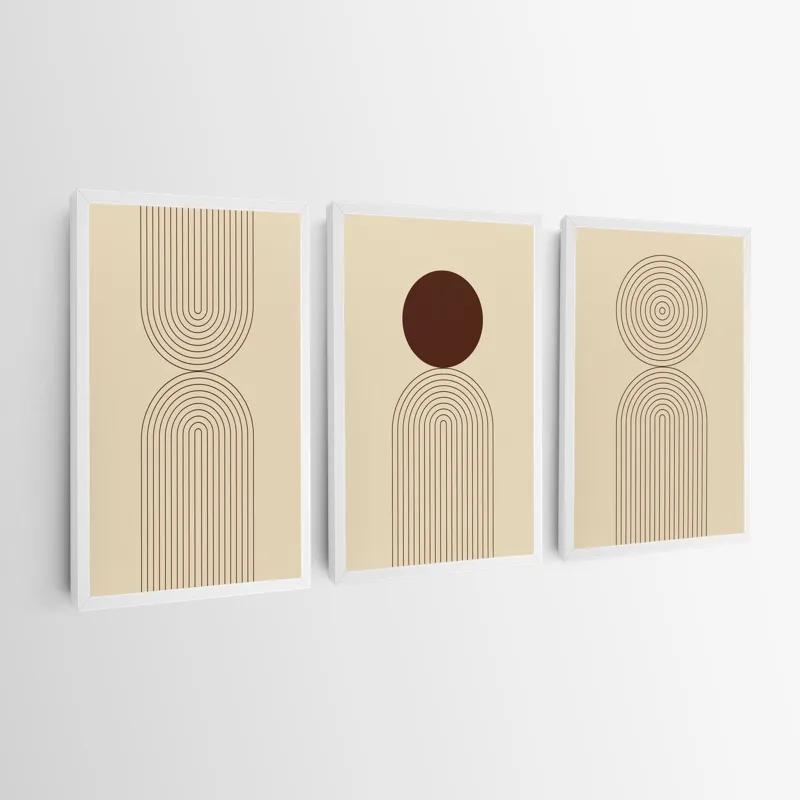 Mehrteiliges Leinwandbild Cream Set mockup 0