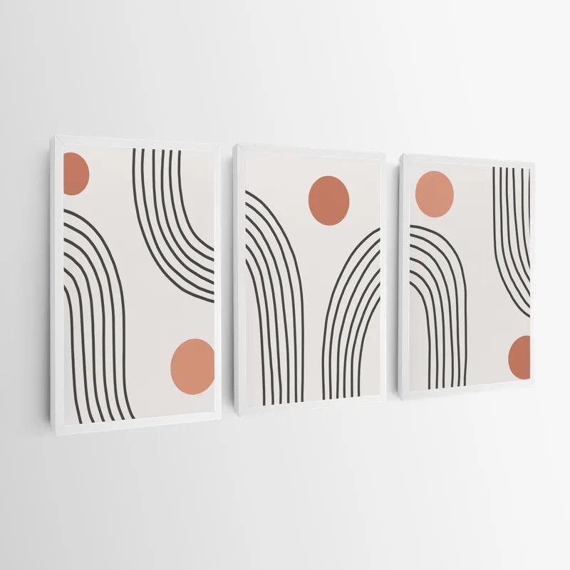 Mehrteiliges Leinwandbild Moonnd Lines mockup 0