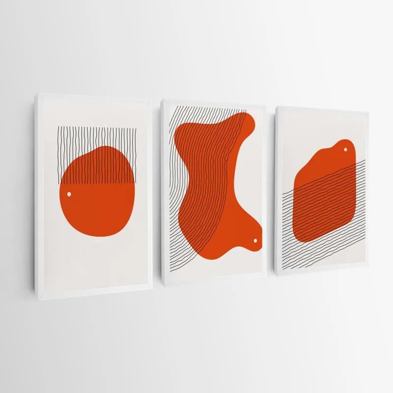 Mehrteiliges Leinwandbild Orange Circle mockup 0