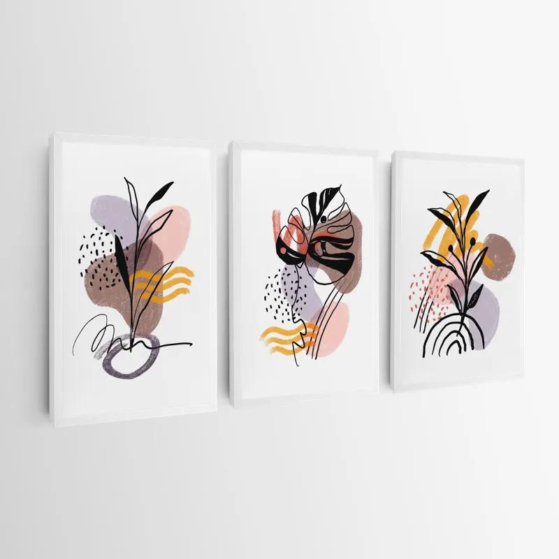 Mehrteiliges Leinwandbild Pretty Leaf mockup 0