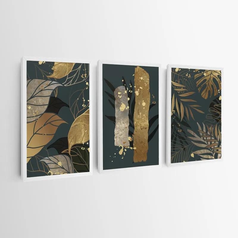 Mehrteiliges Leinwandbild Tropical Leaves mockup 0