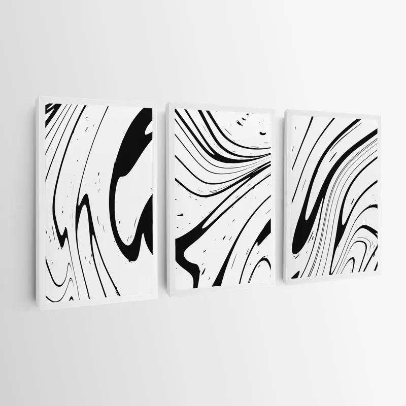 Mehrteiliges Leinwandbild White Marblert mockup 0