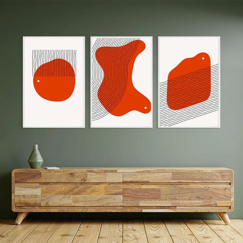 Mehrteiliges Leinwandbild Orange Circle mockup 2