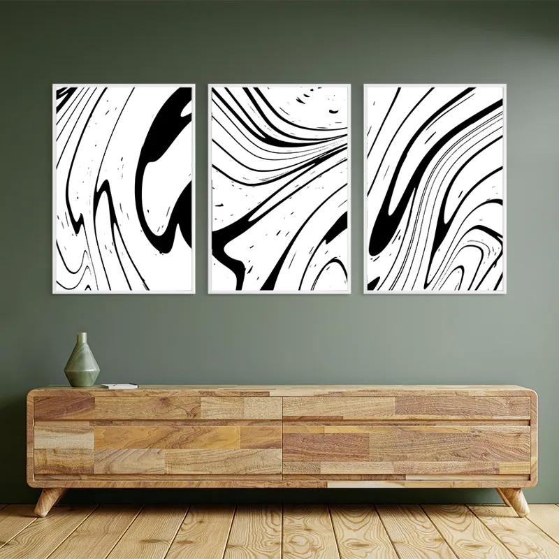 Mehrteiliges Leinwandbild White Marblert mockup 2