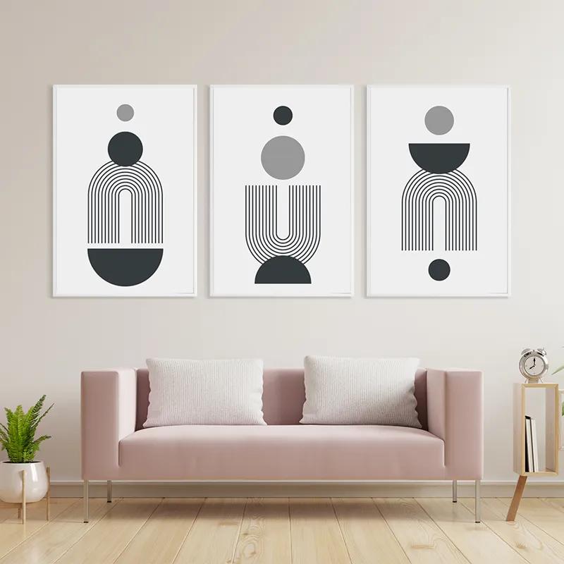 Mehrteiliges Leinwandbild Greyrt mockup 3