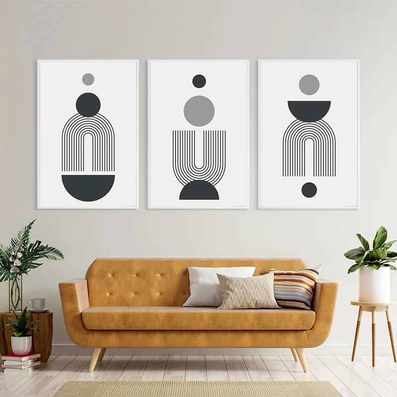 Mehrteiliges Leinwandbild Greyrt mockup 4