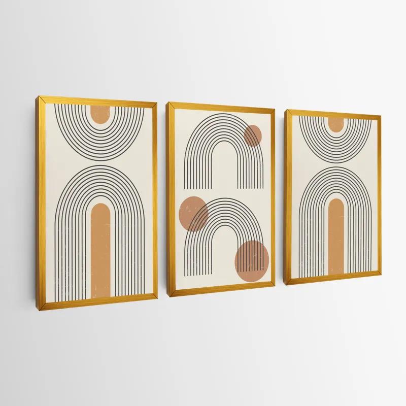 Mehrteiliges Leinwandbild Arch Poster Set mockup 0