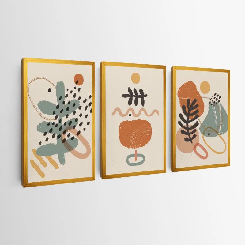 Mehrteiliges Leinwandbild Cream Orangert mockup 0