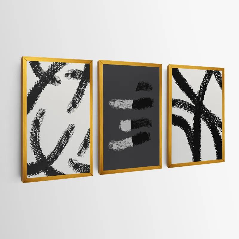 Mehrteiliges Leinwandbild Grey Shades mockup 0