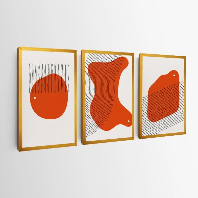 Mehrteiliges Leinwandbild Orange Circle mockup 0