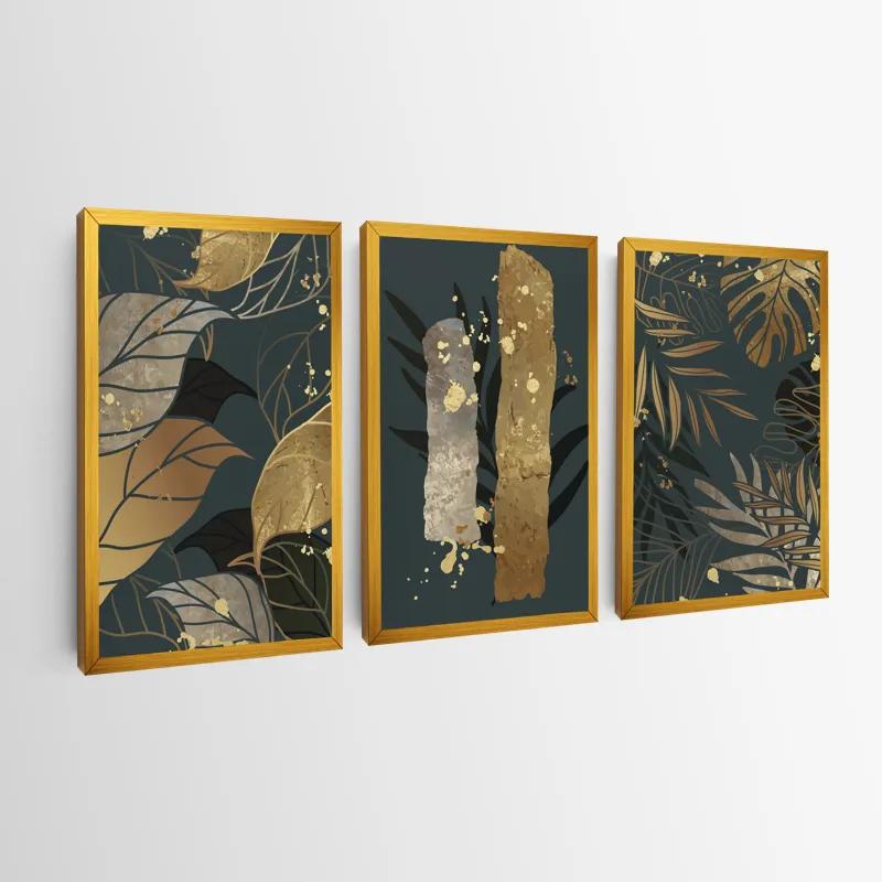 Mehrteiliges Leinwandbild Tropical Leaves mockup 0