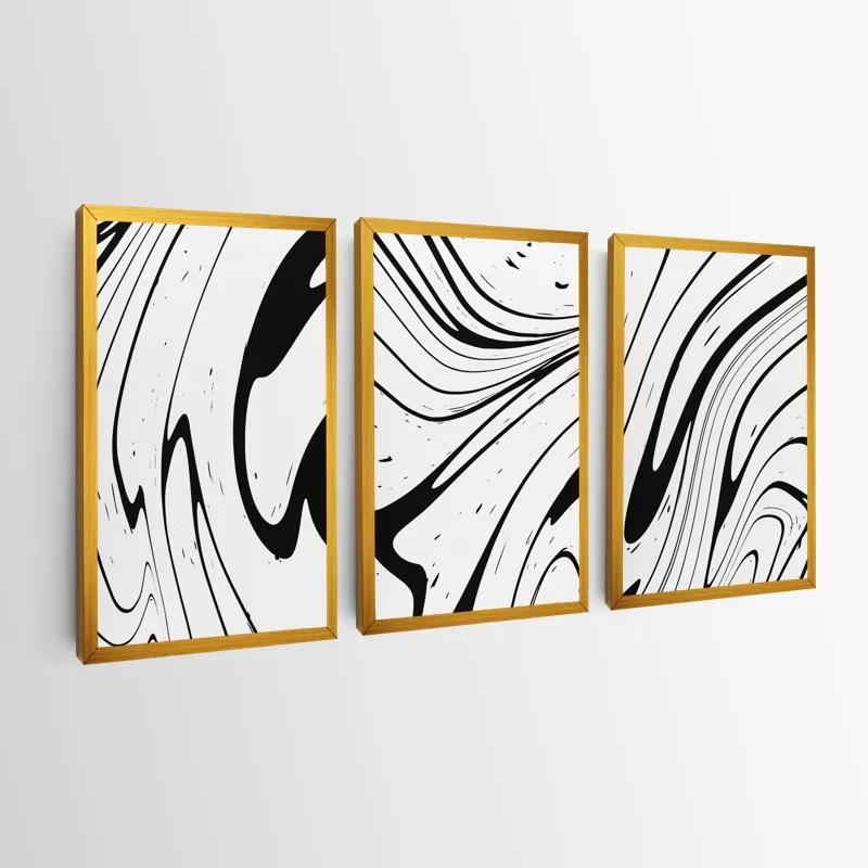 Mehrteiliges Leinwandbild White Marblert mockup 0