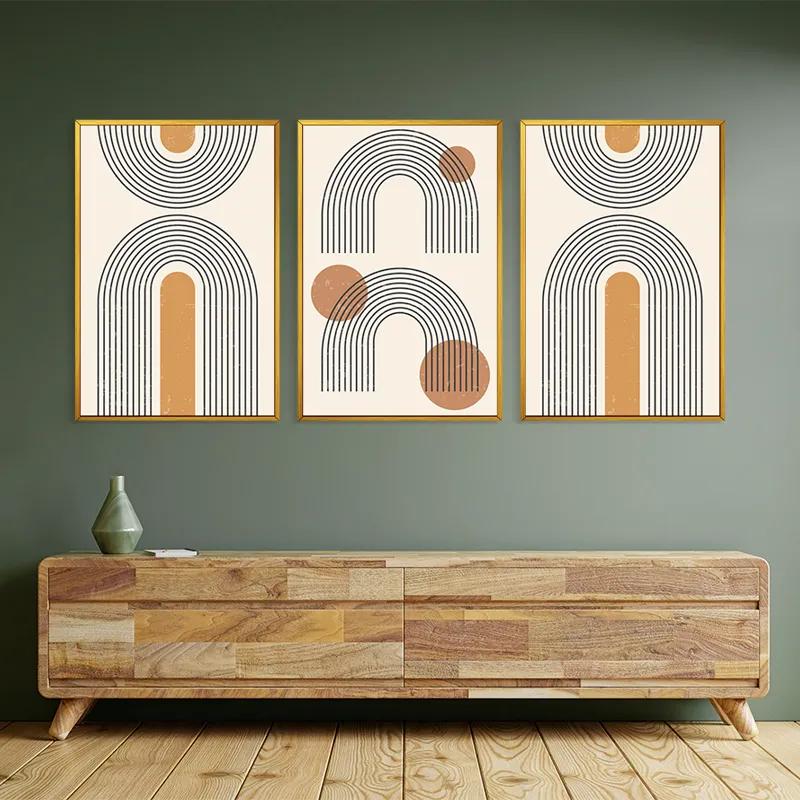 Mehrteiliges Leinwandbild Arch Poster Set mockup 2