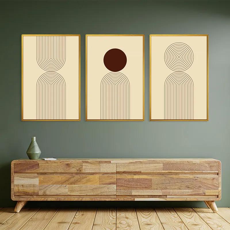 Mehrteiliges Leinwandbild Cream Set mockup 2