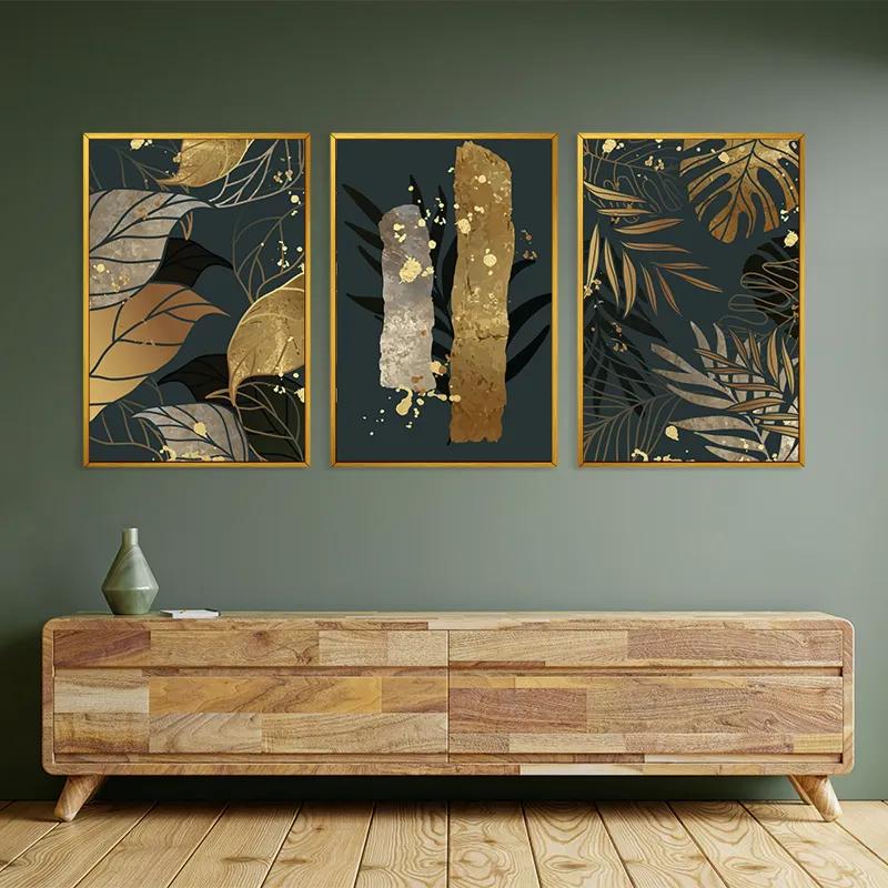 Mehrteiliges Leinwandbild Tropical Leaves mockup 2