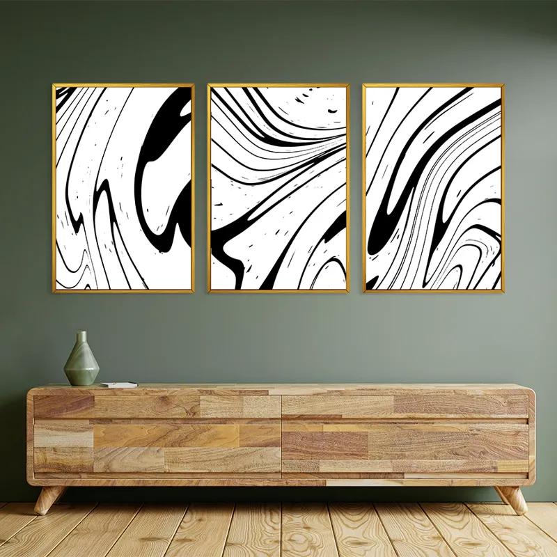 Mehrteiliges Leinwandbild White Marblert mockup 2