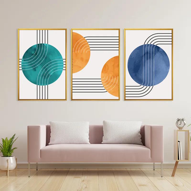 Mehrteiliges Leinwandbild Colorful Circle mockup 3