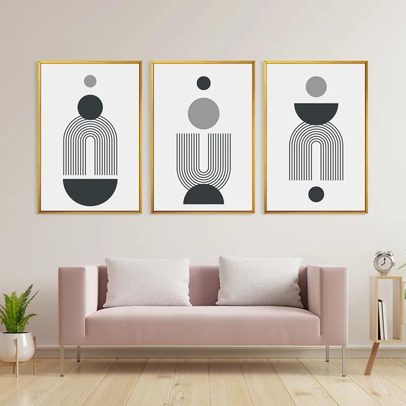 Mehrteiliges Leinwandbild Greyrt mockup 3