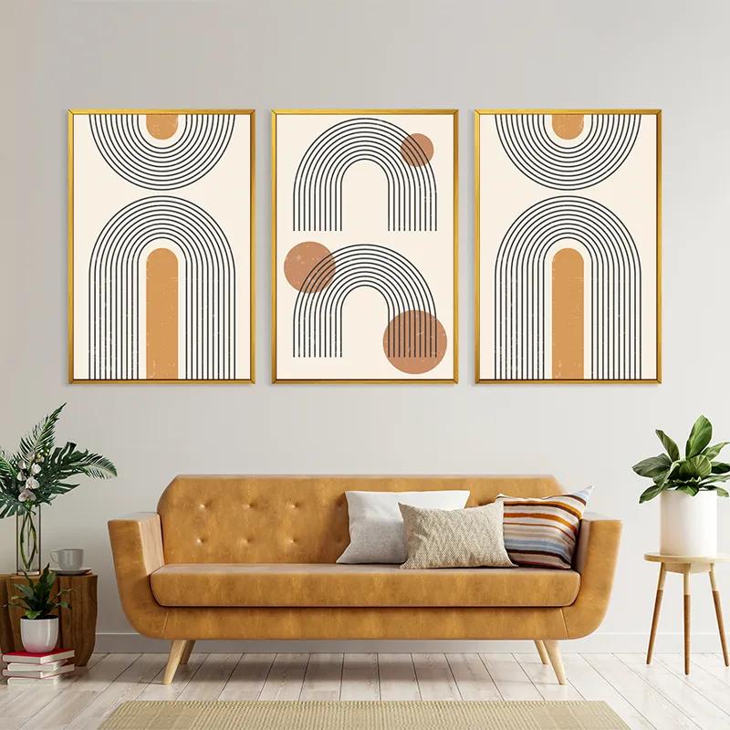 Mehrteiliges Leinwandbild Arch Poster Set mockup 4