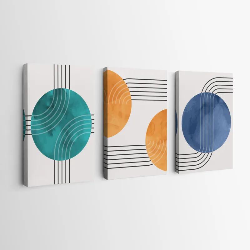 Mehrteiliges Leinwandbild Colorful Circle mockup 0