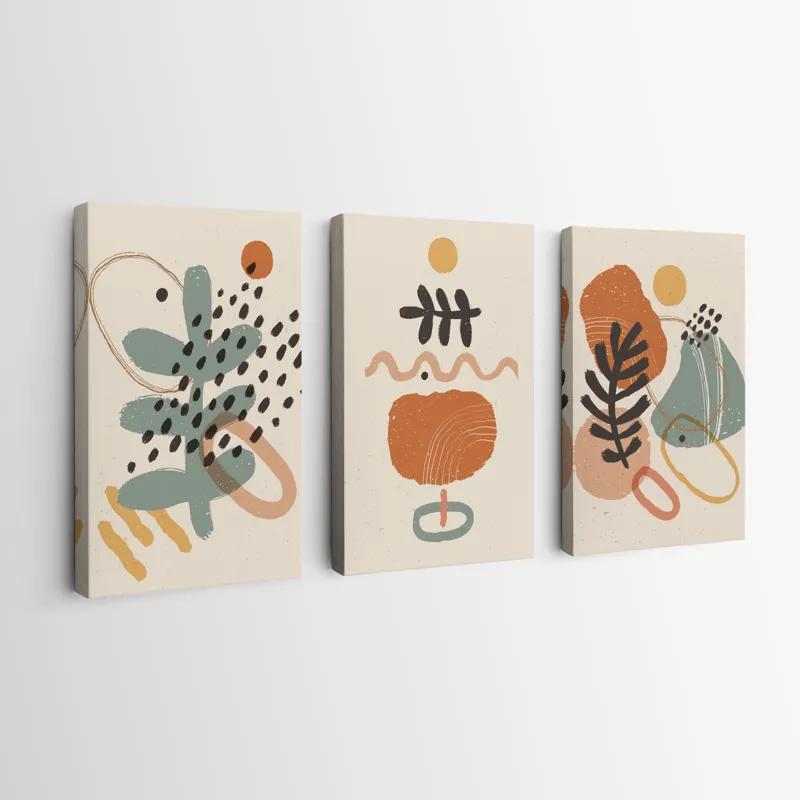 Mehrteiliges Leinwandbild Cream Orangert mockup 0