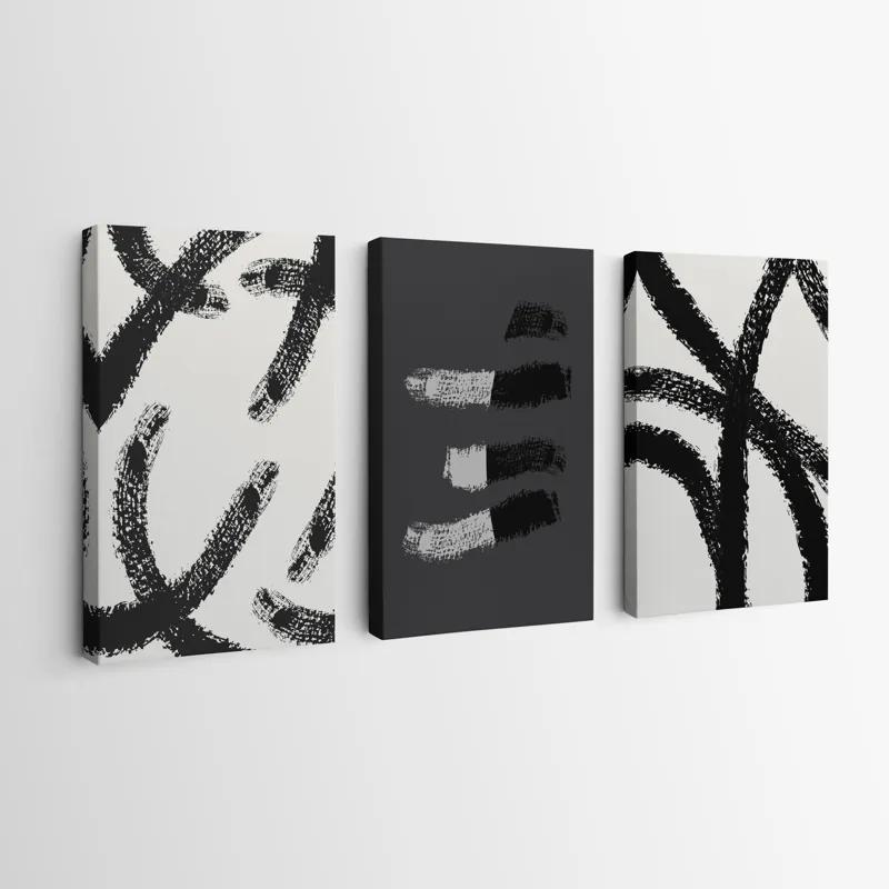 Mehrteiliges Leinwandbild Grey Shades mockup 0