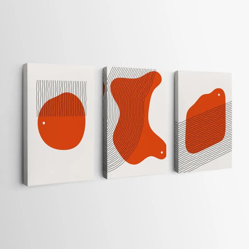Mehrteiliges Leinwandbild Orange Circle mockup 0