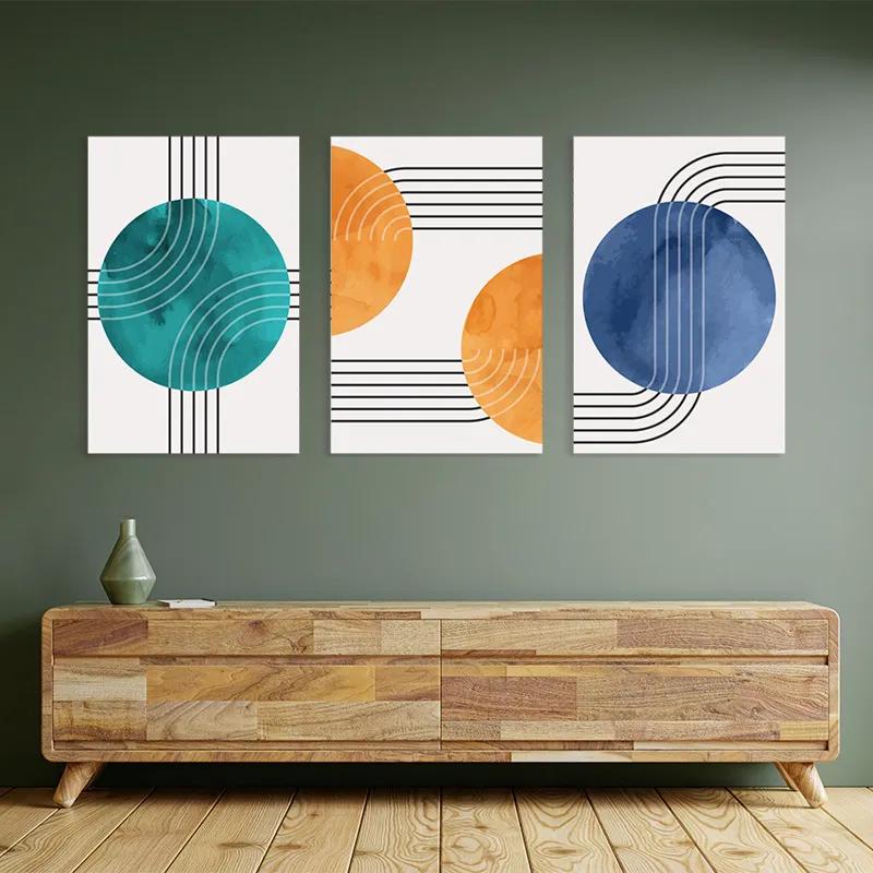 Mehrteiliges Leinwandbild Colorful Circle mockup 2