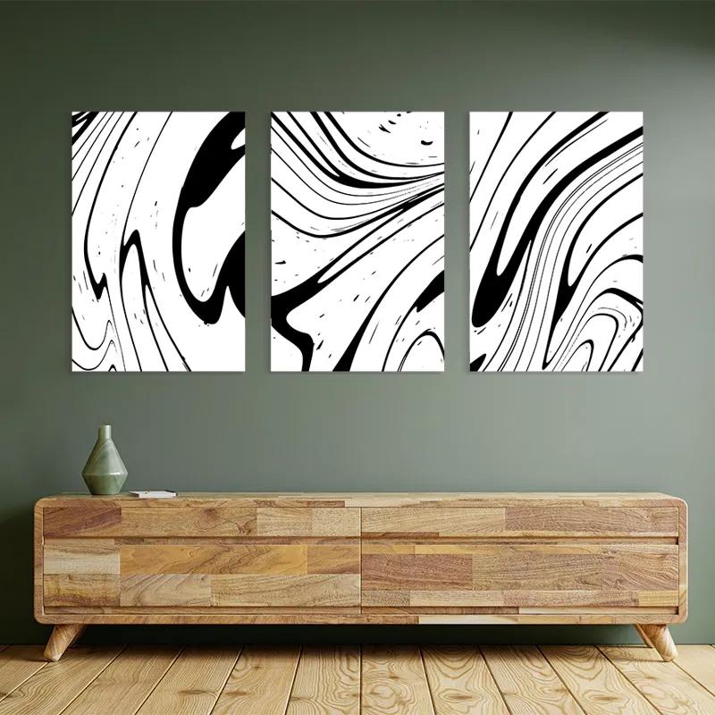 Mehrteiliges Leinwandbild White Marblert mockup 2