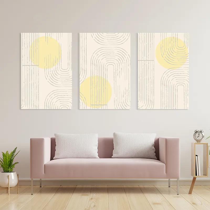 Mehrteiliges Leinwandbild Boho Home Decor mockup 3