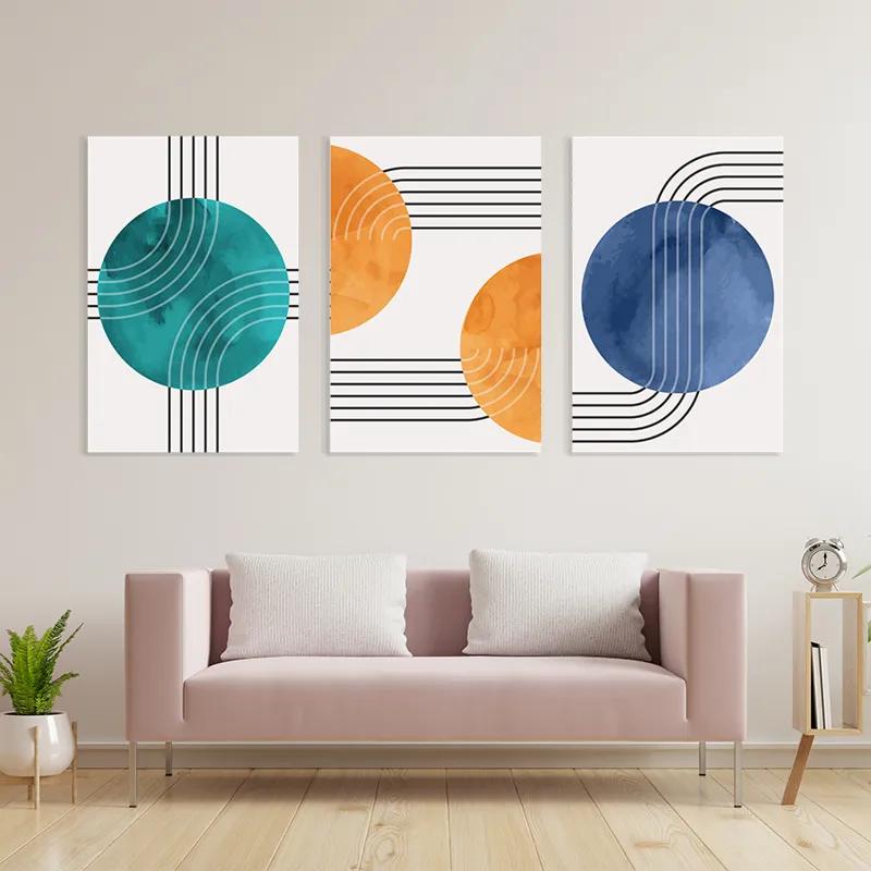 Mehrteiliges Leinwandbild Colorful Circle mockup 3