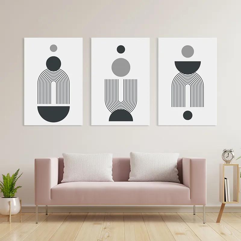 Mehrteiliges Leinwandbild Greyrt mockup 3