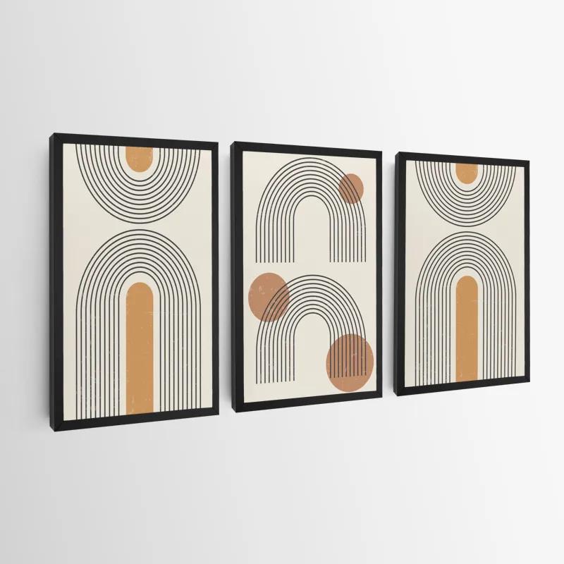 Mehrteiliges Leinwandbild Arch Poster Set mockup 0