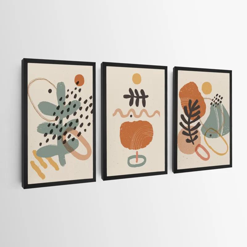 Mehrteiliges Leinwandbild Cream Orangert mockup 0