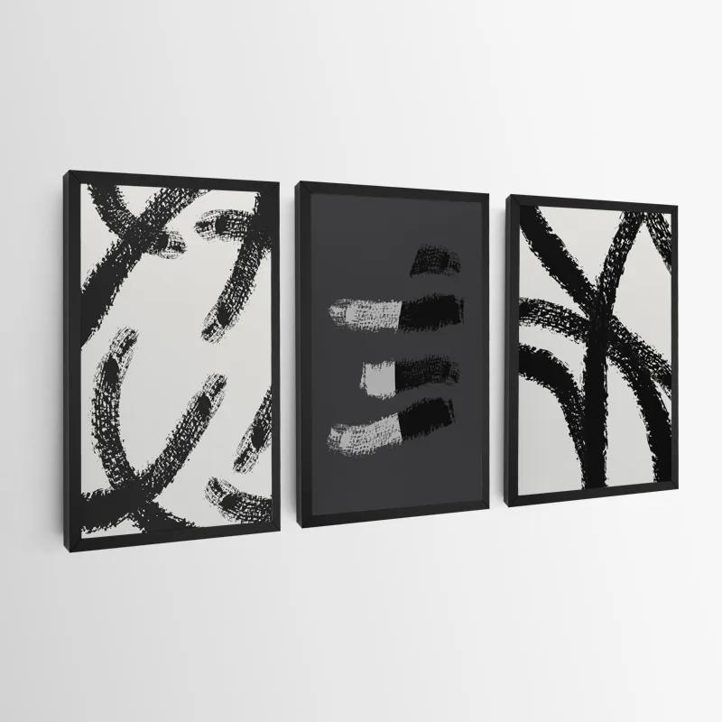 Mehrteiliges Leinwandbild Grey Shades mockup 0