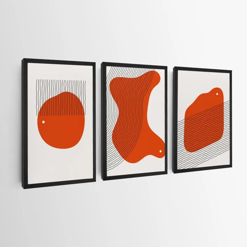 Mehrteiliges Leinwandbild Orange Circle mockup 0