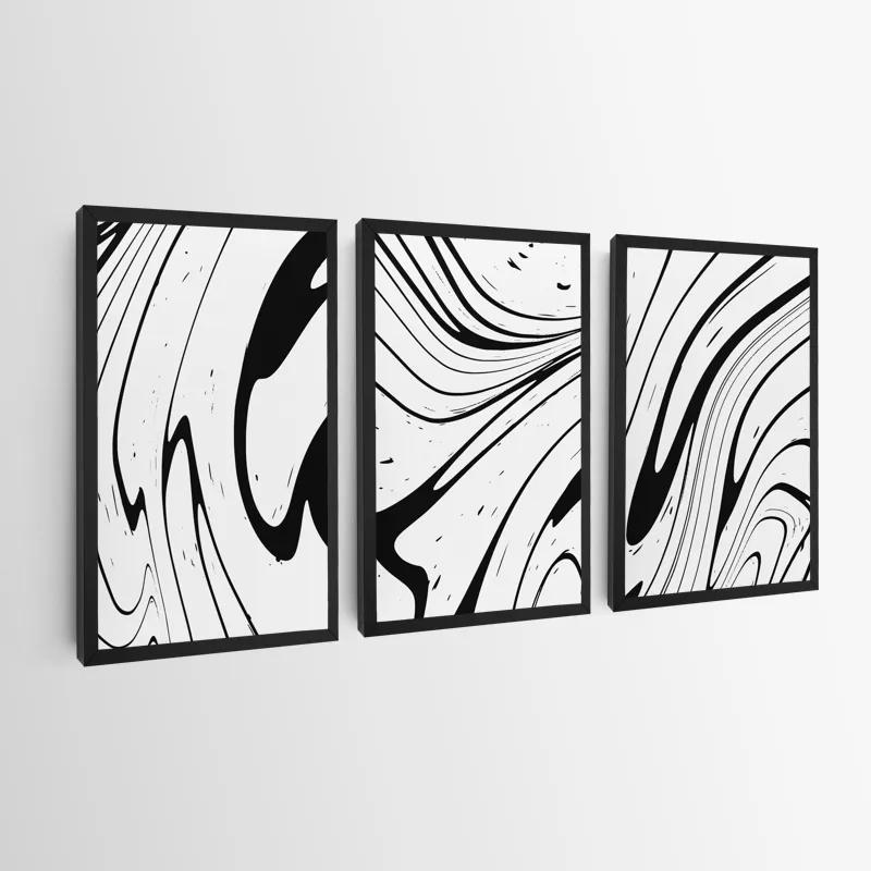 Mehrteiliges Leinwandbild White Marblert mockup 0