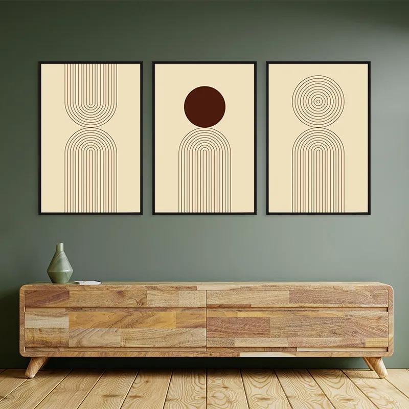 Mehrteiliges Leinwandbild Cream Set mockup 2