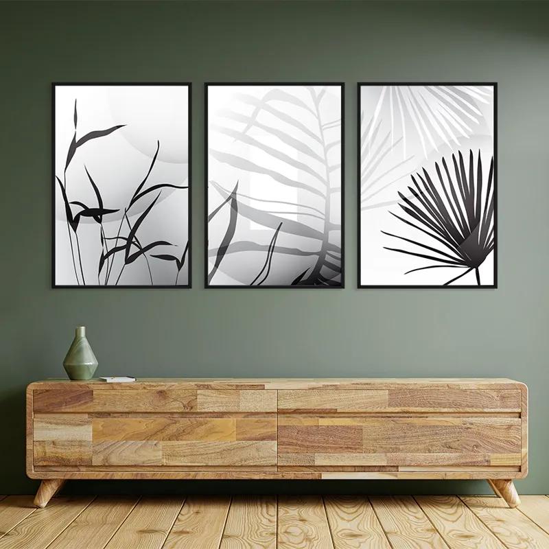 Mehrteiliges Leinwandbild Leaf Shadow mockup 2