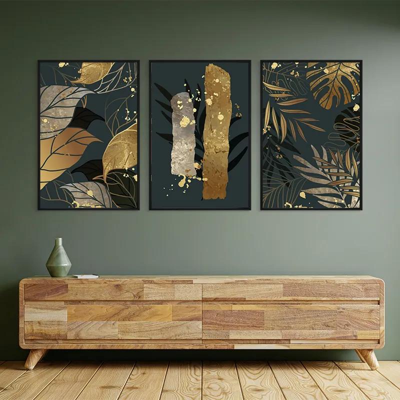 Mehrteiliges Leinwandbild Tropical Leaves mockup 2