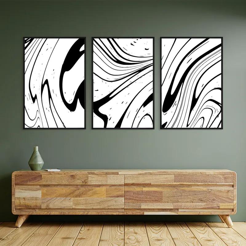 Mehrteiliges Leinwandbild White Marblert mockup 2